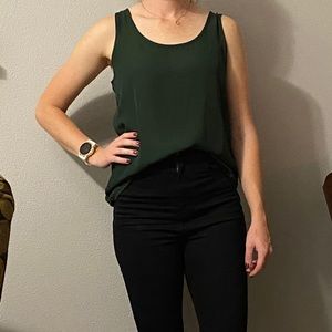 Olive green tank top